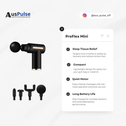 AusPulse ProFlex Mini Massage Gun AusPulse